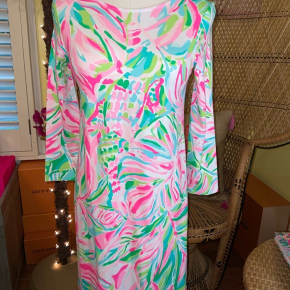 Lilly Pulitzer NWT Ophelia Swing Dress Croc My World PRICE IS FIRM🔥 - Picture 2 of 16